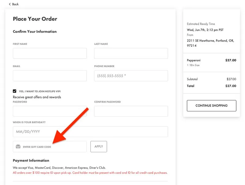 Free Shein Gift Card Number